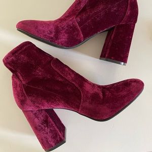 Velvet Ankle Bootie